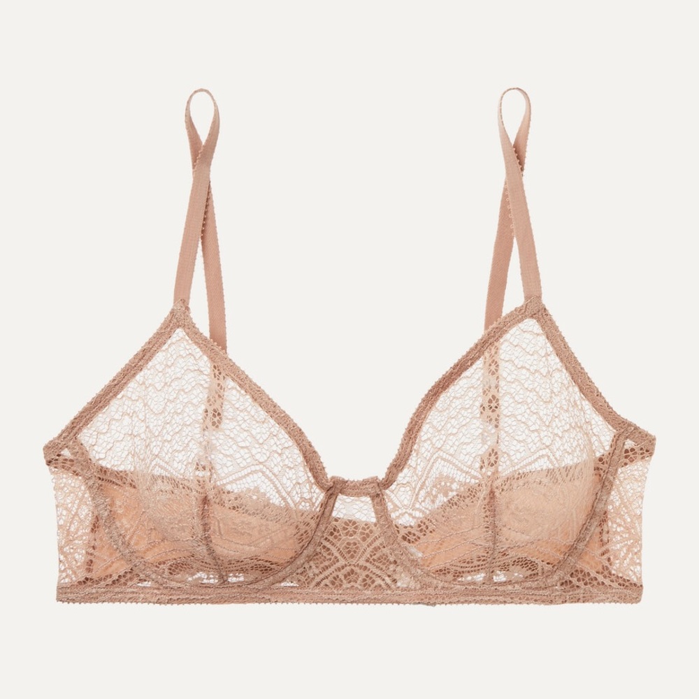 ERES 34C Caraco Lace Soft-Cup Bra, NWT
